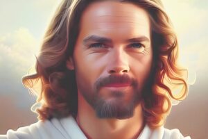 Headshot portrayal of Jesus Christ